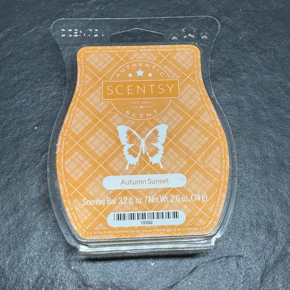 Scentsy Bar Autumn Sunset Wax Melt 2.6 oz 74g Fall Home Fragrance 15392